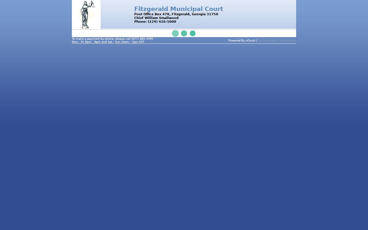 Ben Hill County traffic ticket FitzgeraldTix gateway